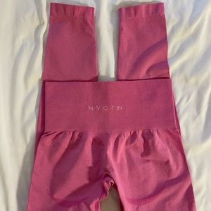 NVGTN bubble gum pink contour seamless leggings